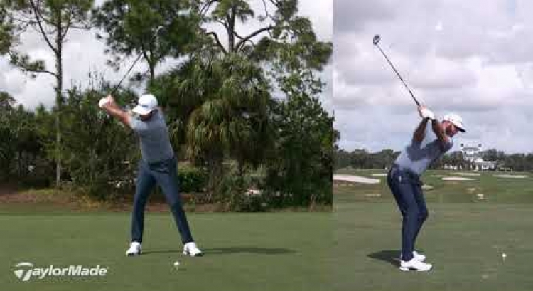 Dustin Johnson SUPER Slow-Mo Swing with SIM Driver | TaylorMade Golf