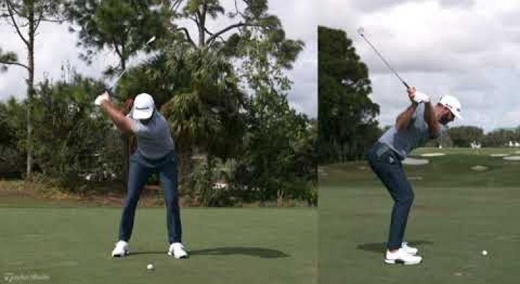 Dustin Johnson Mid-Iron Swing in SUPER Slow Motion | TaylorMade Golf