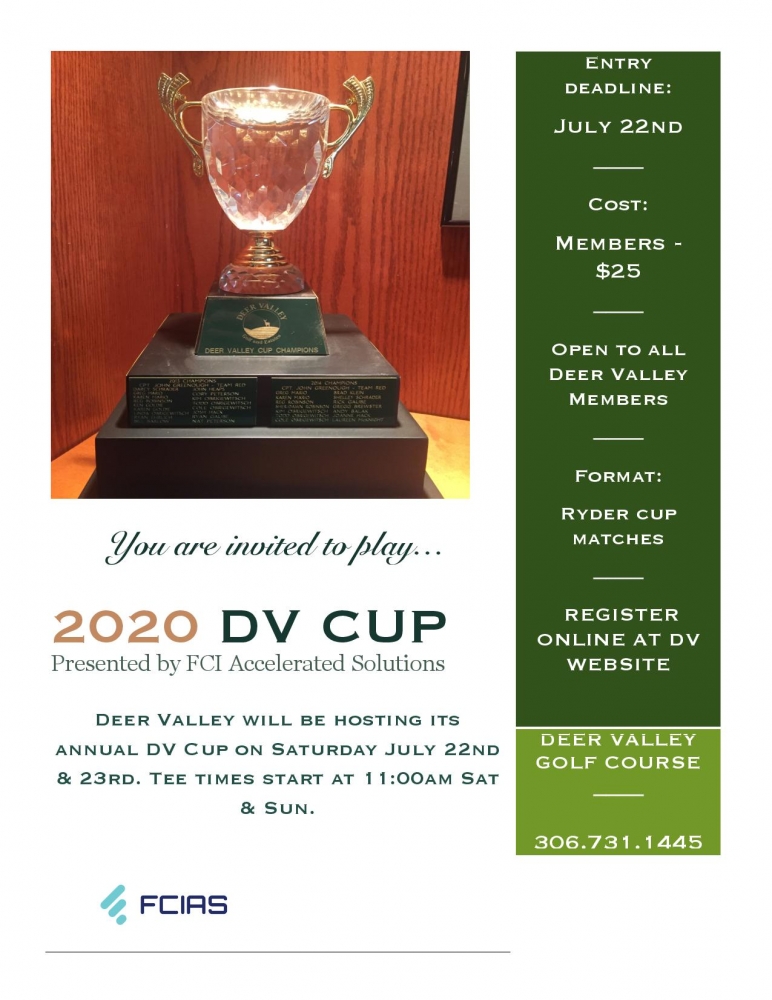 DV Cup July 25th & 26th