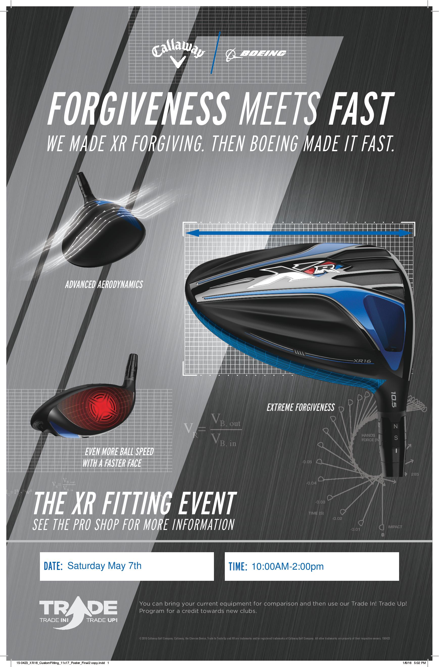 Callaway Fitting Day Saturday May 7th