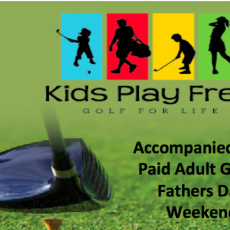 Kids Golf FREE Father's Day Weekend