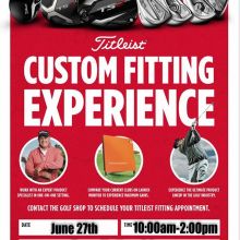 ‪Join us for our next @titleistca fit day on Saturday June 27th. We are excited to showcase the new T-Series irons and SM8 @vokeywedges. Contact the Pro Shop to book your custom fitting today!‬ #teamtitleist