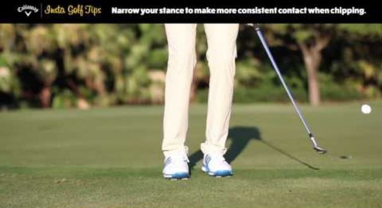 Insta Golf Tips - Narrow Stance Chipping
