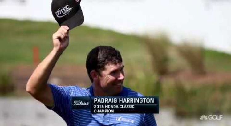 Padraig Harrington's wins the Honda Classic