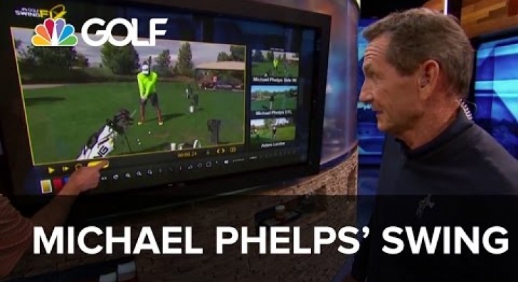 Michael Phelps' Swing - Lesson Tee Live | Golf Channel
