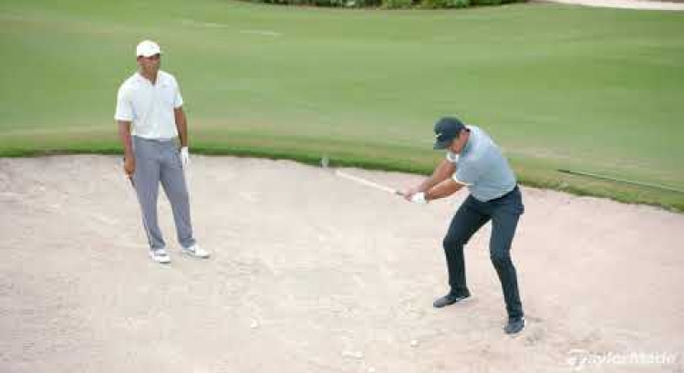 How Tiger Woods & Jason Day Hit Bunker Shots | TaylorMade Golf